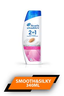 H&s 2in1 Smooth & Silky 340ml